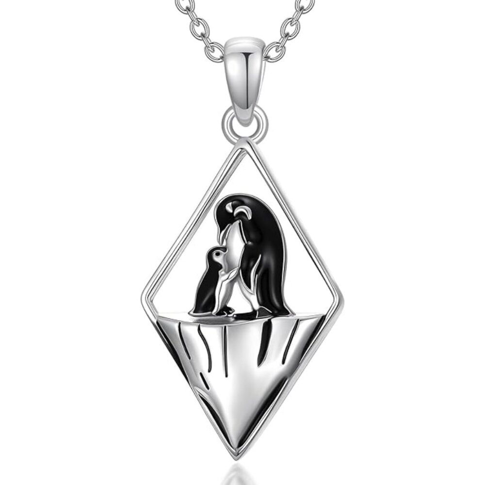 Dainty Penguin Necklace 925 Sterling Silver Thin Chain NWT